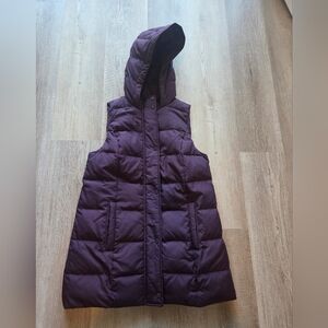 J.JILL Plum Down Puffer Vest Xs